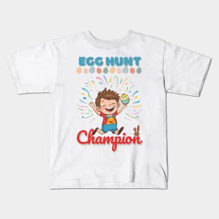 Egg Hunt Easter Champion Kids T-Shirt